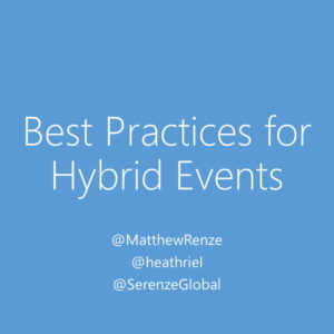 Best Practices for Hybrid Events Webinar