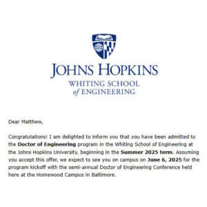 JHU Doctor of Engineering Program